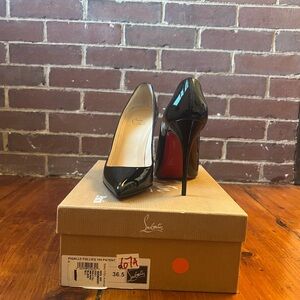 Christian Louboutin Pigalle 100MM Patent Leather Pumps - Size 36.5 - NWT